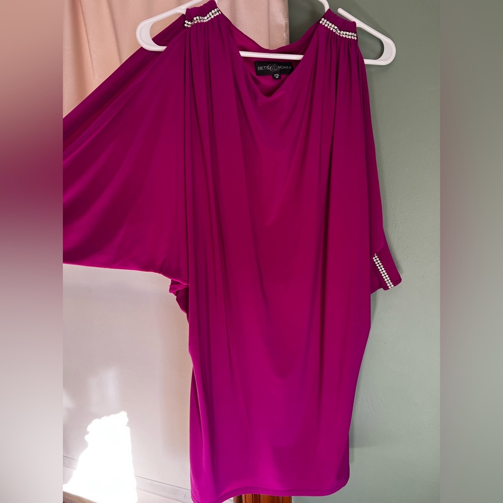 Beautiful raspberry cocktail dress. Perfect for dancing